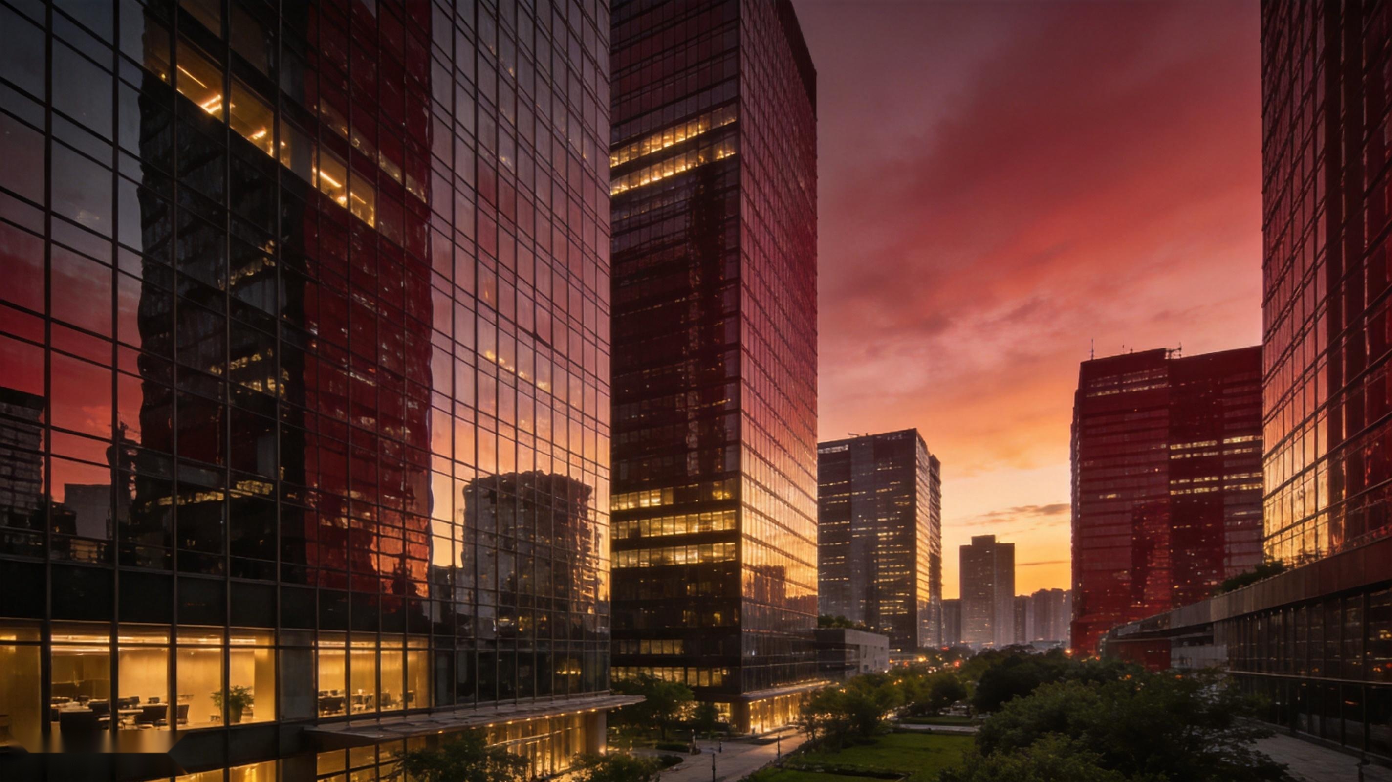 现代城市商务建筑群